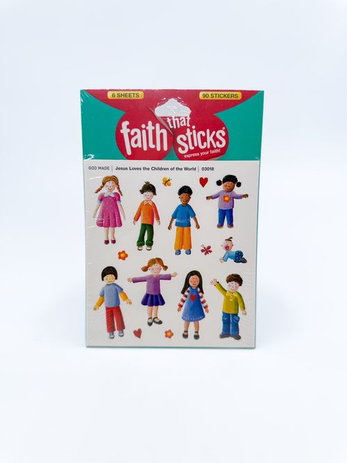 Hovedbilde Klistremerker Jesus elsker alle barna