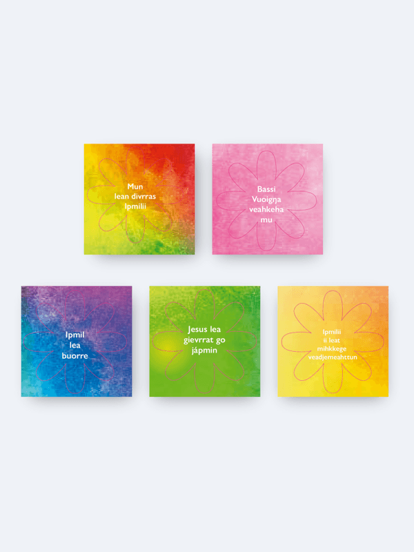 Bibelskatter løftesblomster nordsamisk, fil for utskrift