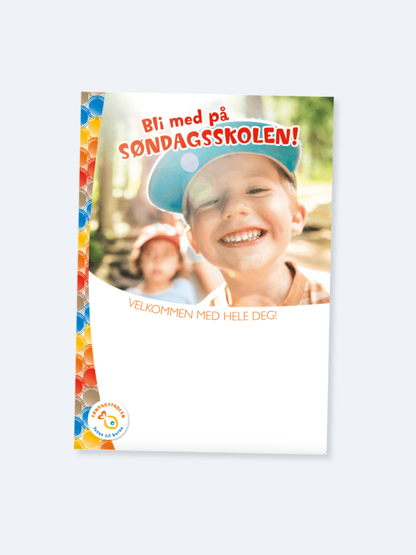 Plakat Bli med på søndagsskolen!